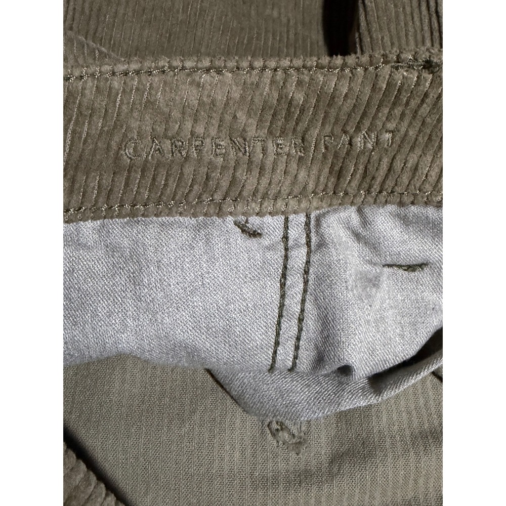 American Eagle Mens Flex Carpenter Pants Size 32X32 Olive Color Corduroy Feel - Picture 3 of 9